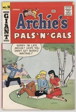 Archie's Pals and Gals 16 Archie 1961 VG Betty Veronica GGA Cowgirl Pin-Up Paper