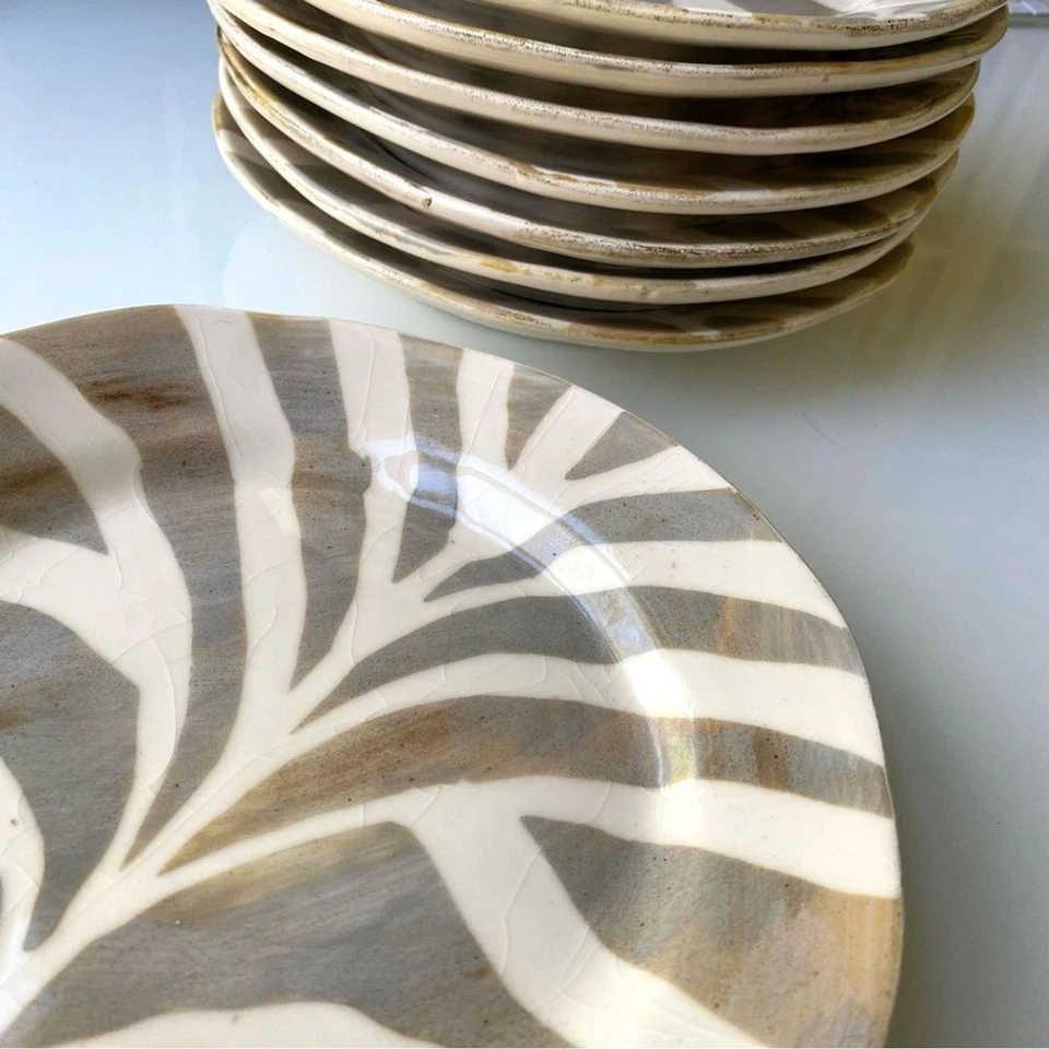 Juego de 4 platos de ensalada VIETRI de la colección Safari Foto 3 de 4