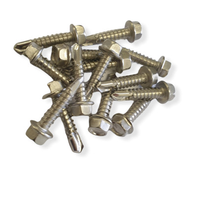 Bohrschrauben seckskant DIN7504K Edelstahl A2 Blechschraube 3,5 - 6,3 mm