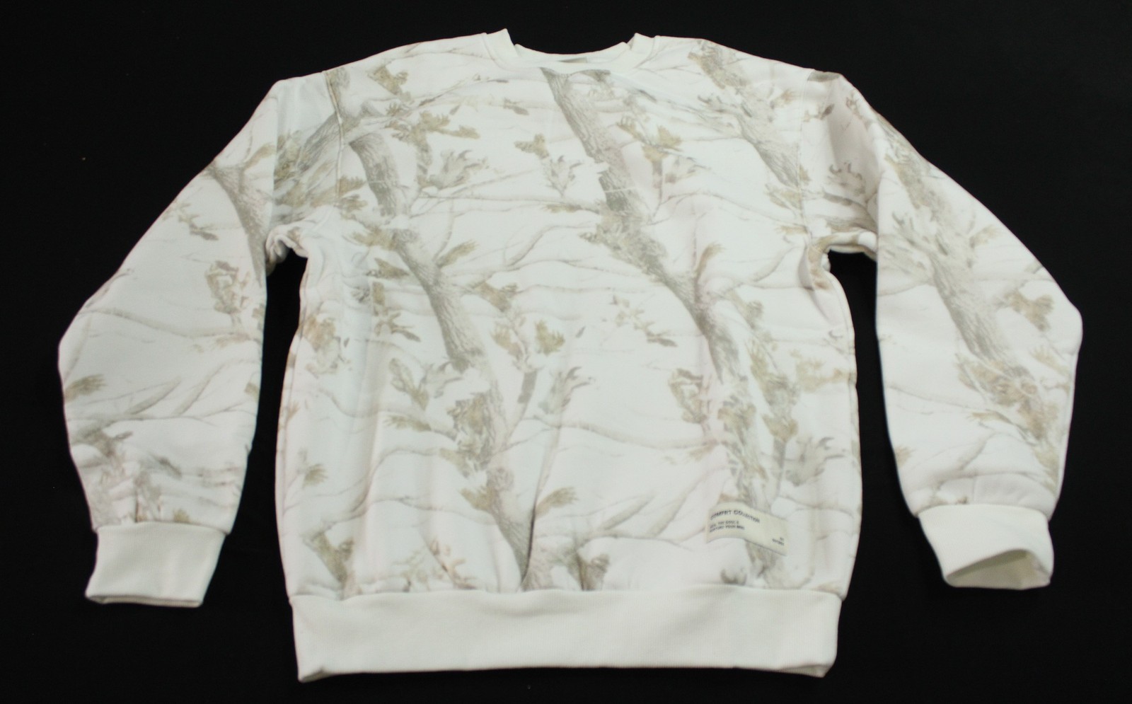 Comfrt Women's Long Sleeve Camo Crewneck Sweatshirt EJ3 White Oak Medium NWT