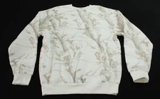 Comfrt Women's Long Sleeve Camo Crewneck Sweatshirt EJ3 White Oak Medium NWT