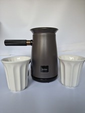 Grey Hotel Chocolat Velvetiser Heiße Schokolade Maschine - Grau mit zwei Tassen