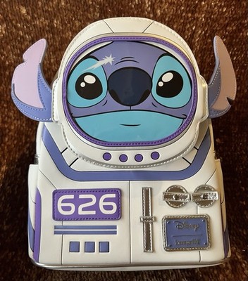 LOUNGEFLY DISNEY LILO & STITCH ASTRONAUT STITCH FIGURAL MINI BACKPACK NWT!!!