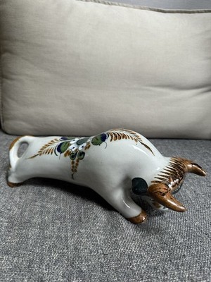 Keramikbulle 90er Jahre, handbemalt. Erandi Tonala Bull, Mexiko