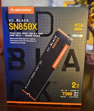 Western Digital WD BLACK SN850X 2TB NVMe Internal SSD WDS200T2X0E 