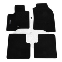 Original FußMattensatz 4 Teilig Velour Schwarz Mit Panda Schriftzug 71807956
