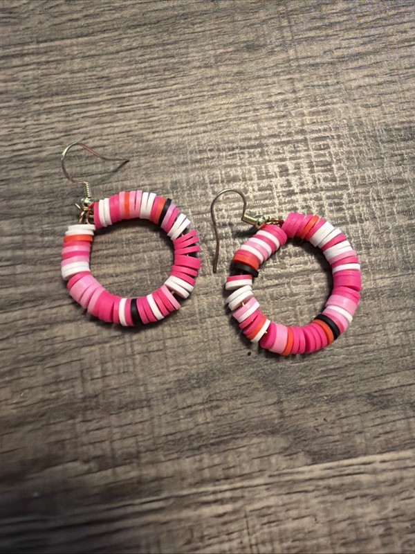 Handmade Clay Brad Earrings