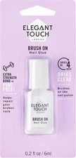 Elegant Touch Brush on Artificial Nails Glue Extra Strength Adhesive 6ml