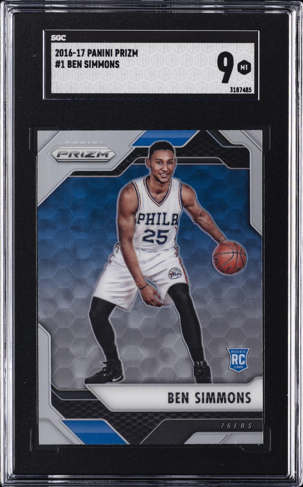 2016-17 PANINI PRIZM RC #1 BEN SIMMONS SGC 9