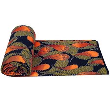 African Fabric Ankara Print Polyester Material Kente Cloth Textile for DIY Se...