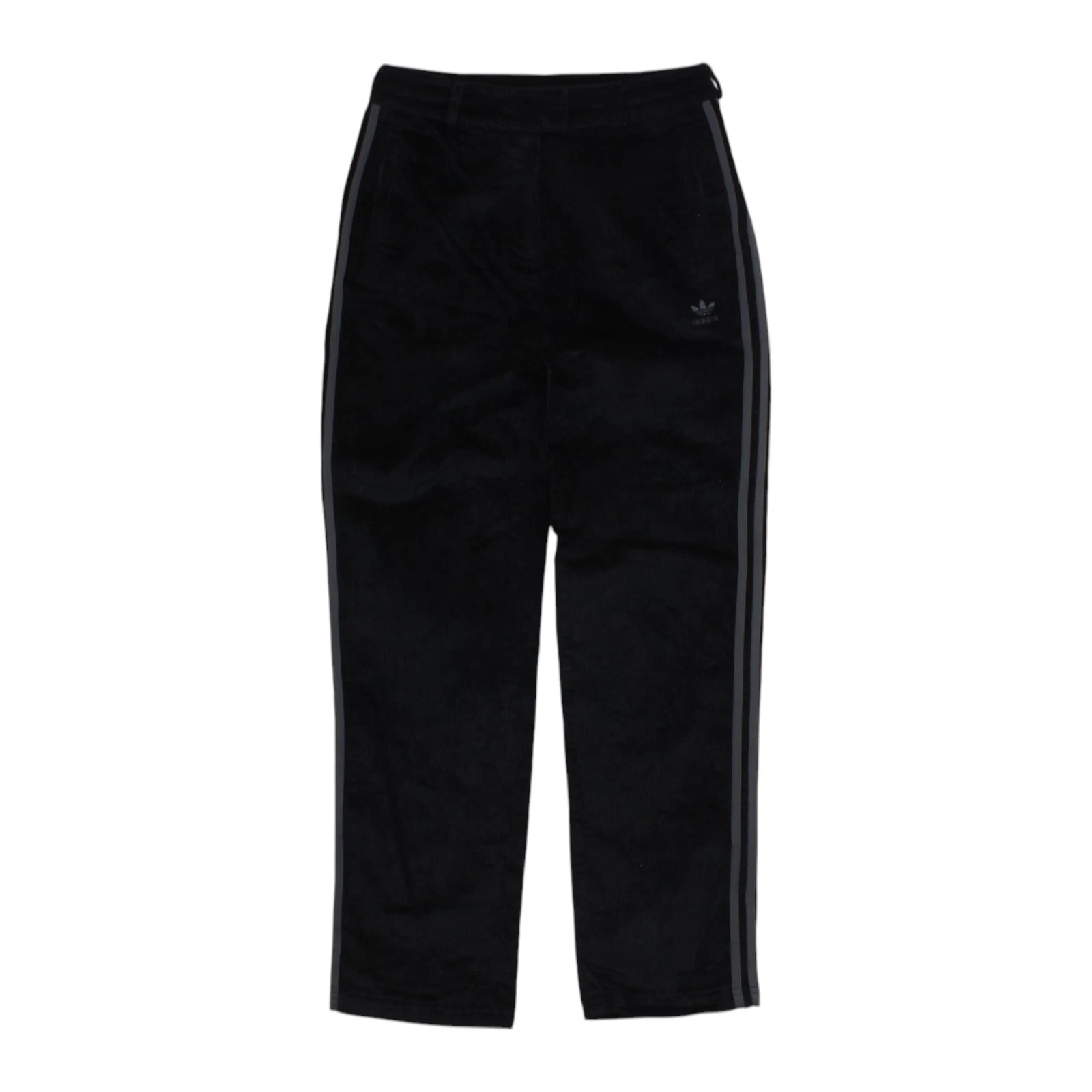 Adidas Corduroy Trous Womens Size 10 Black High Rise