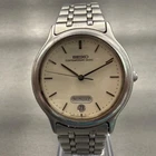 Seiko Contemporary Basic Watch Men 33mm White Dial Silver Round 5H23-6B90 NewBat