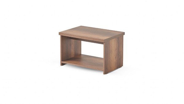 Couchtisch Braun Einfarbig Modern Rechteckig Form Arbeitszimmer Regal-image