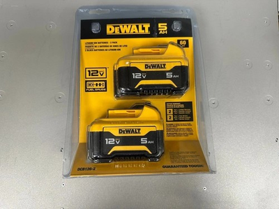 #ad DEWALT DCB126 2 12V MAX 5Ah Lithium Ion Battery 2 Pack NEW $89.99