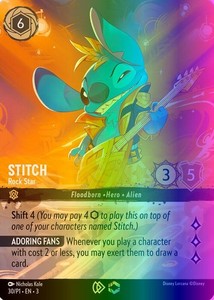 Stitch Rock Star Lorcana | eBay