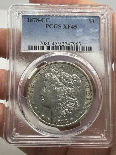 1878-CC MORGAN PCGS XF45 Graded Silver Dollar XF 45 Coin 7080 Carson City