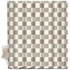 Shower Curtain for Bathroom, Cute Shower Curtain Sets with 12 Hooks, Waterpro...