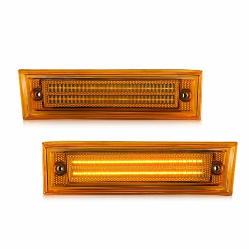 LED Signal Side Marker Lights For 1981-1990 GMC Chevy Pickup Truck C10 C20 C2500 - Picture 13 of 14