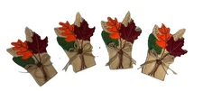 Felt Fall Wheat Leaves Utensil Holders Thanksgiving Holiday Bed Bath Beyond 8