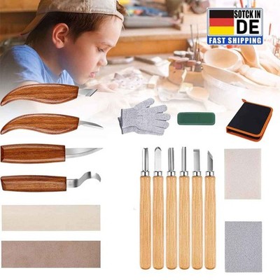 Holzschnitzwerkzeug-Set, Wood Whittling Tools Set Deluxe, Wood Carving Tools Set