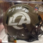 Henry Ellard Rams Signed Salute to Service Mini Helmet Beckett COA