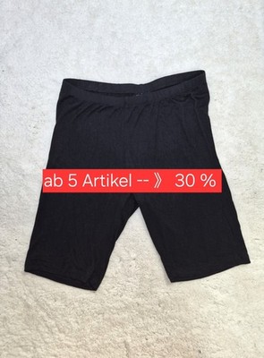 TESSENTIALS Radlerhose Gr. M Schwarz Shorts Sporthose Leggings Basic Elasthan