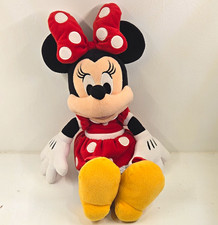 Disney Store Minnie Mouse Plush Stuffed Animal Red Polka Dot Dress 2012 Small
