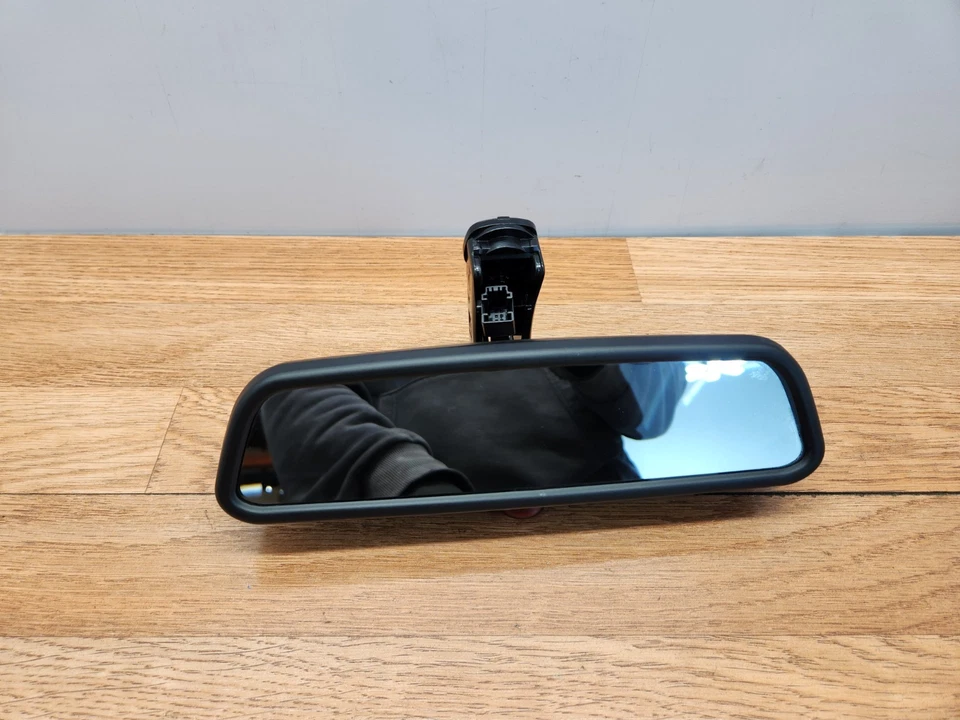 ✅ 1988-2005 OEM BMW E34 E36 E39 525 540 M5 Interior Rear View Mirror Black - Image 2 of 4