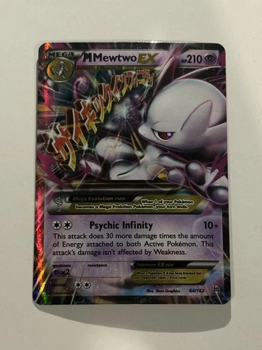 M Mewtwo EX 64/162 Holo Breakthrough 2015 Pokémon