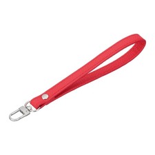 Leather Wristlet Strap, PU Leather Wristlet Keychain Strap Red