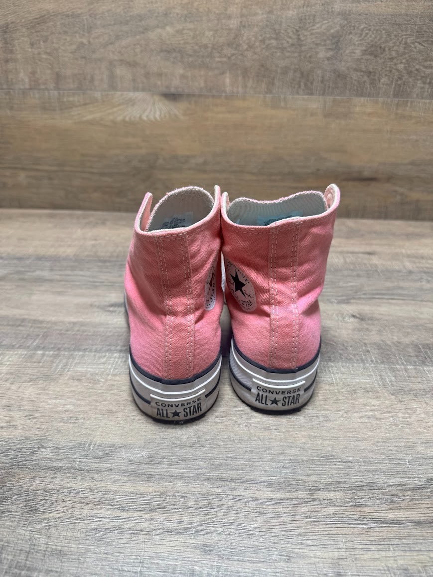 Converse Double Stack Platform Pink Canvas High T… - image 3
