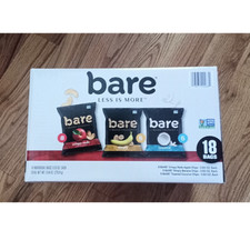 bare Dried Fruit Veg Chips Variety Pack 18 Bags Apple Banana Coconut Vegan