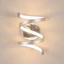 Silver Modern LED Wall Light 19W Warm Light Indoor Wall Lamp Hallway Sconce