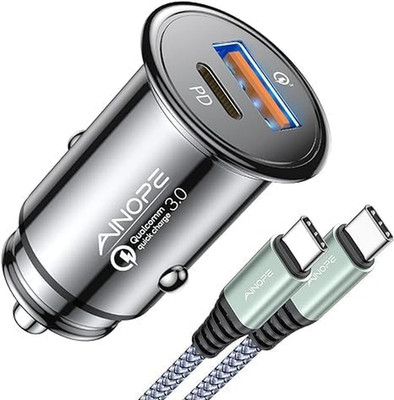 AINOPE 67.5W Zigarettenanzünder USB C Auto Ladegerät, [QC 3.0 & PD 45W] Schnell 