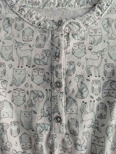 Abito Just One You by Carter's taglia: 2T bianco con gufi turchesi, volpe cervo L/S - Foto 4 di 11