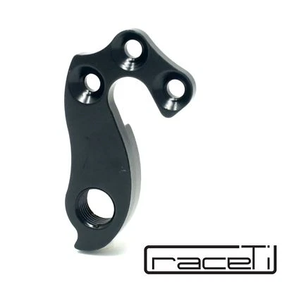 raceTi Patte De Dérailleur Arrière EDGE CCX Pro CNC En Aluminium Noir, Avec Vis - Photo 1/2