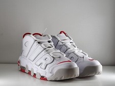 Nike Air More Uptempo '96White-Grey-Red Men's Sneakers Size 10UK 