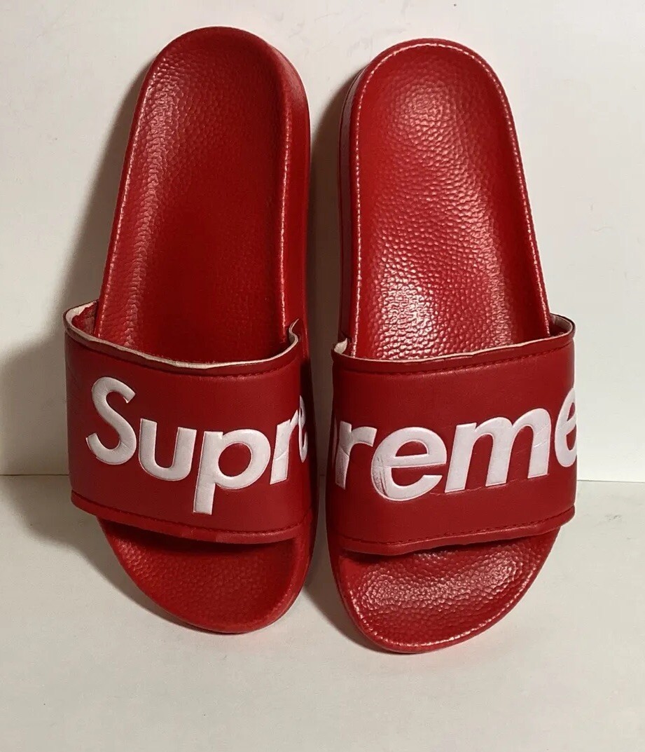 靴 Supreme 14SS Slide Sandais 27cm Supreme Sandals (SS14)