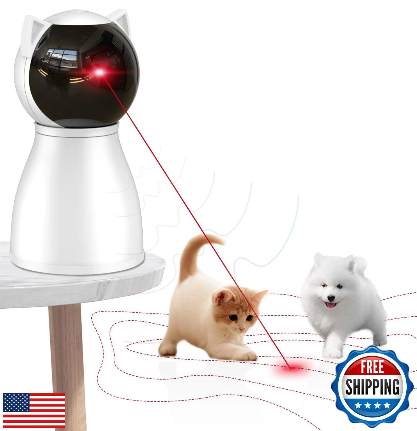 Valonii Cat Toys [2025 Newly Upgraded] Real Random Trajectory Rechargeable Mo