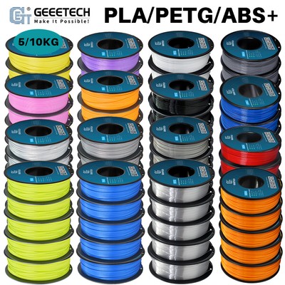 5/10PCS Geeetech PLA/PETG/HS-PLA/SILK/ABS+ 3D Drucker Filament 1.75mm 1KG/Roll