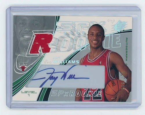 2002 -03 Upper Deck SPX Jay Williams Level 1 Rookie Jersey Auto 817/999 - Picture 1 of 2
