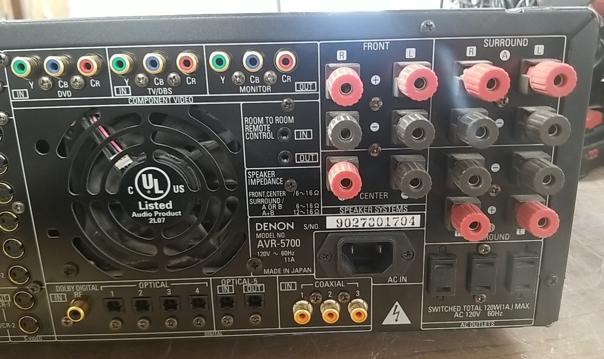 Denon AL24 Processing Precision Audio Com/AV SURROUND RECEIVER AVR 