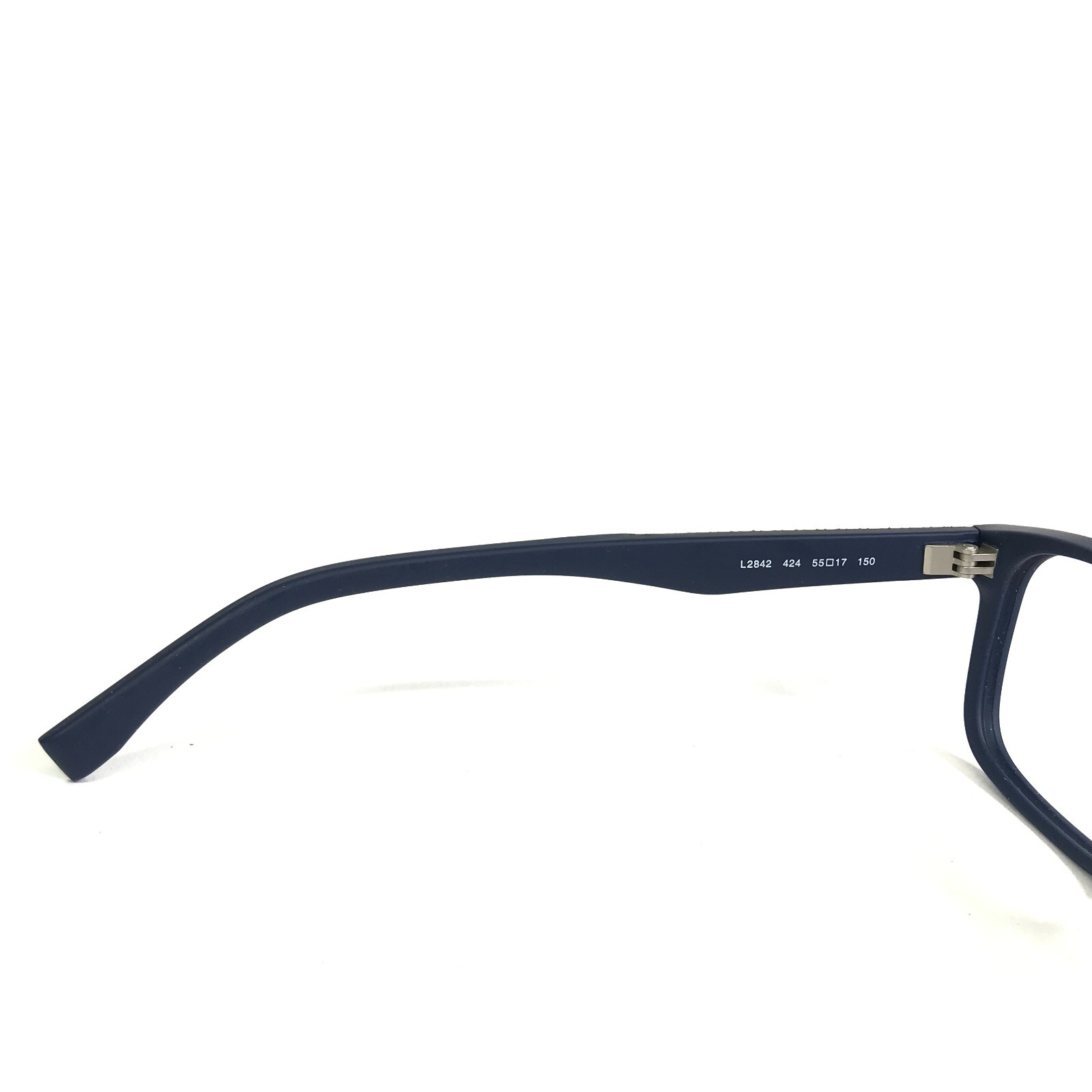 Lacoste Eyeglasses Frames L2842 424 Matte Blue Rectangular Full Rim 5517150 eBay