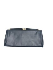 Vintage Black Gold Tone Purse handbag clutch Simple elegant