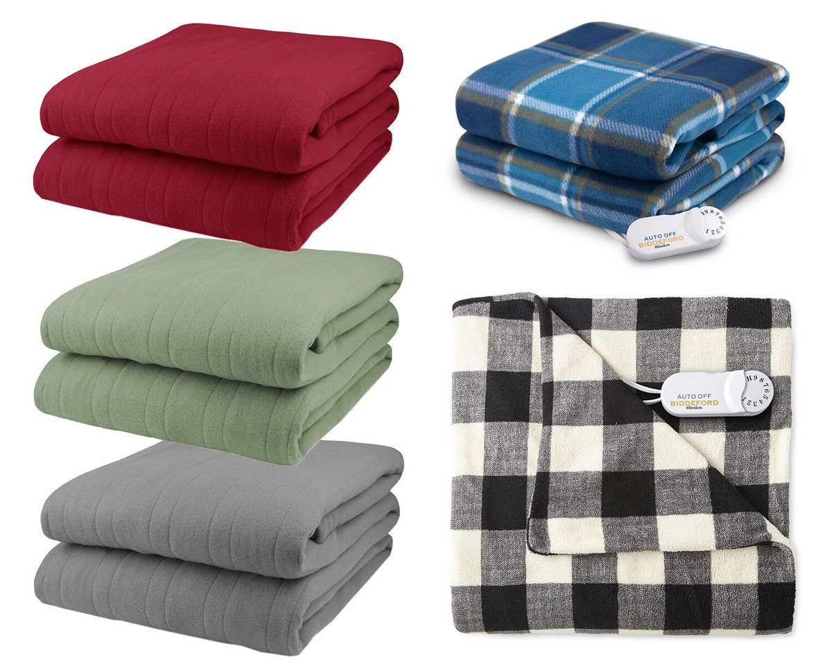 Pure Warmth Comfort Knit Fleece Electric Heated Warming Throw Blanket  Analog | eBay