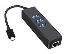 Universal USB 3.1 Type-C to 3-Port USB3.0 HUB With RJ45 Gigabit Ethernet Adap...