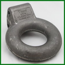 Forged Adjustable 2-bolt Mount Drawbar Lunette Pintle 3 Eye 25000 Gtw