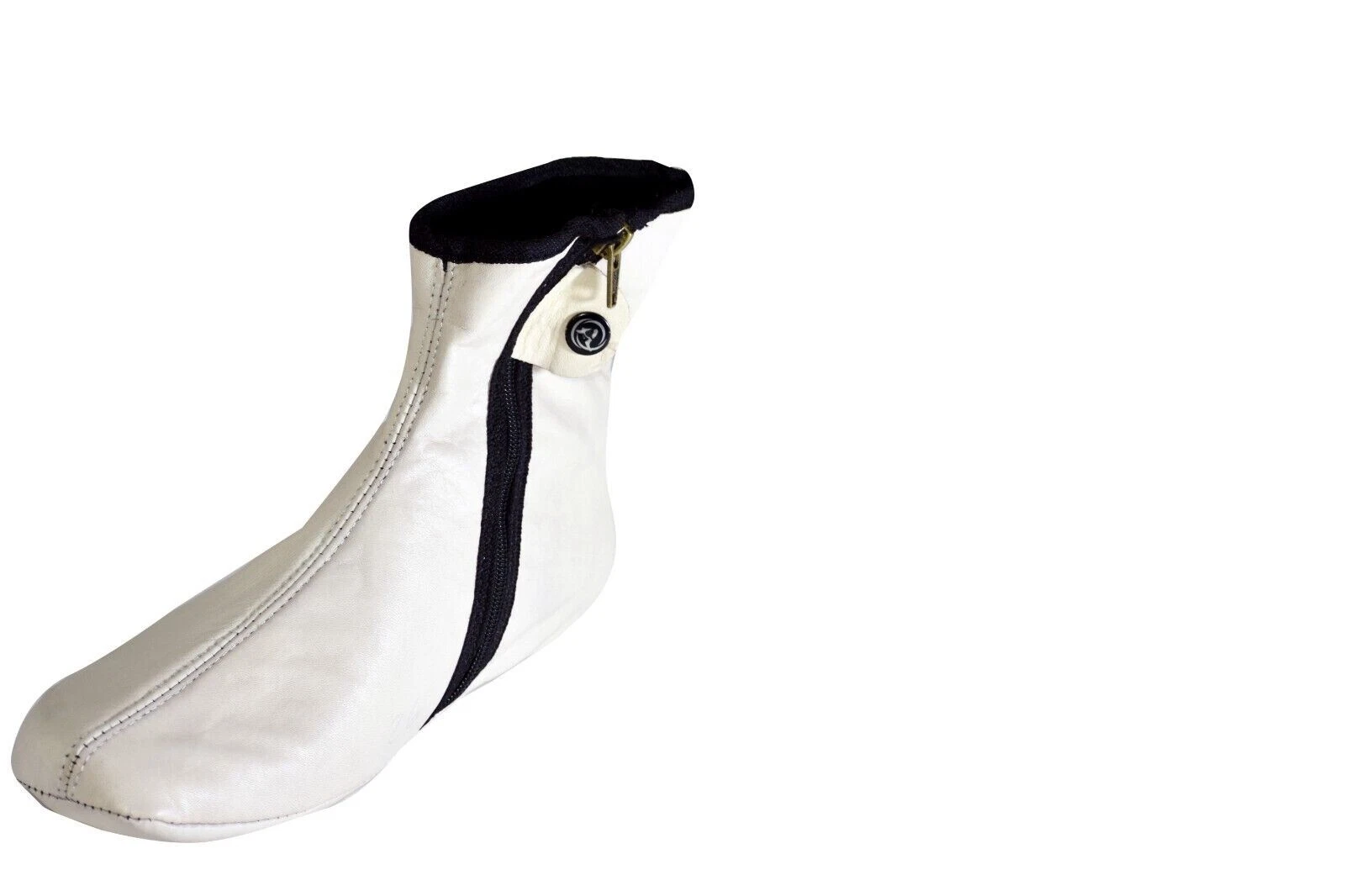 Winter White Socks Azad Leather Zipper Ankle Khuffs/Footwear Of High Quality.