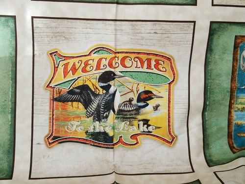6 Pillow Quilt Panels x 2 (12 total) "North Woods" Theme Each 12" with Borders - Picture 7 of 8