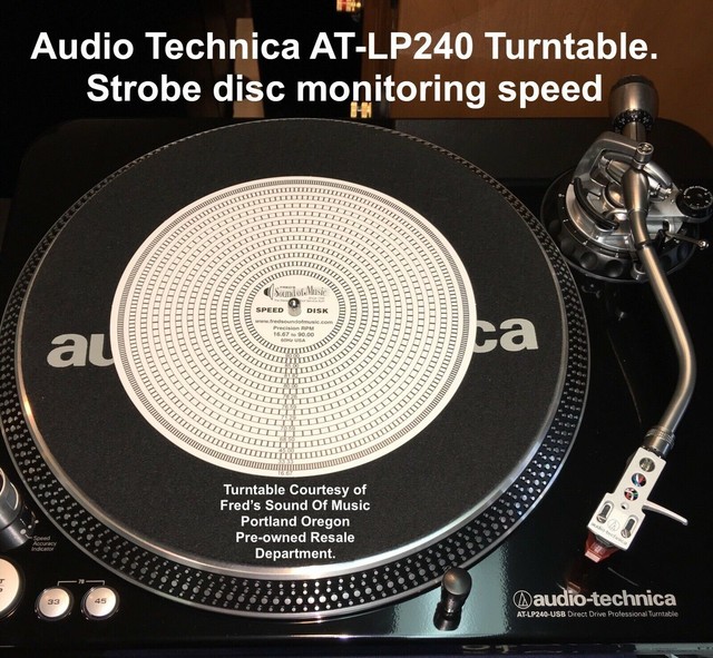 Turntable Strobe ALL Speed Disk For Record Players, Best RPM Disc Made